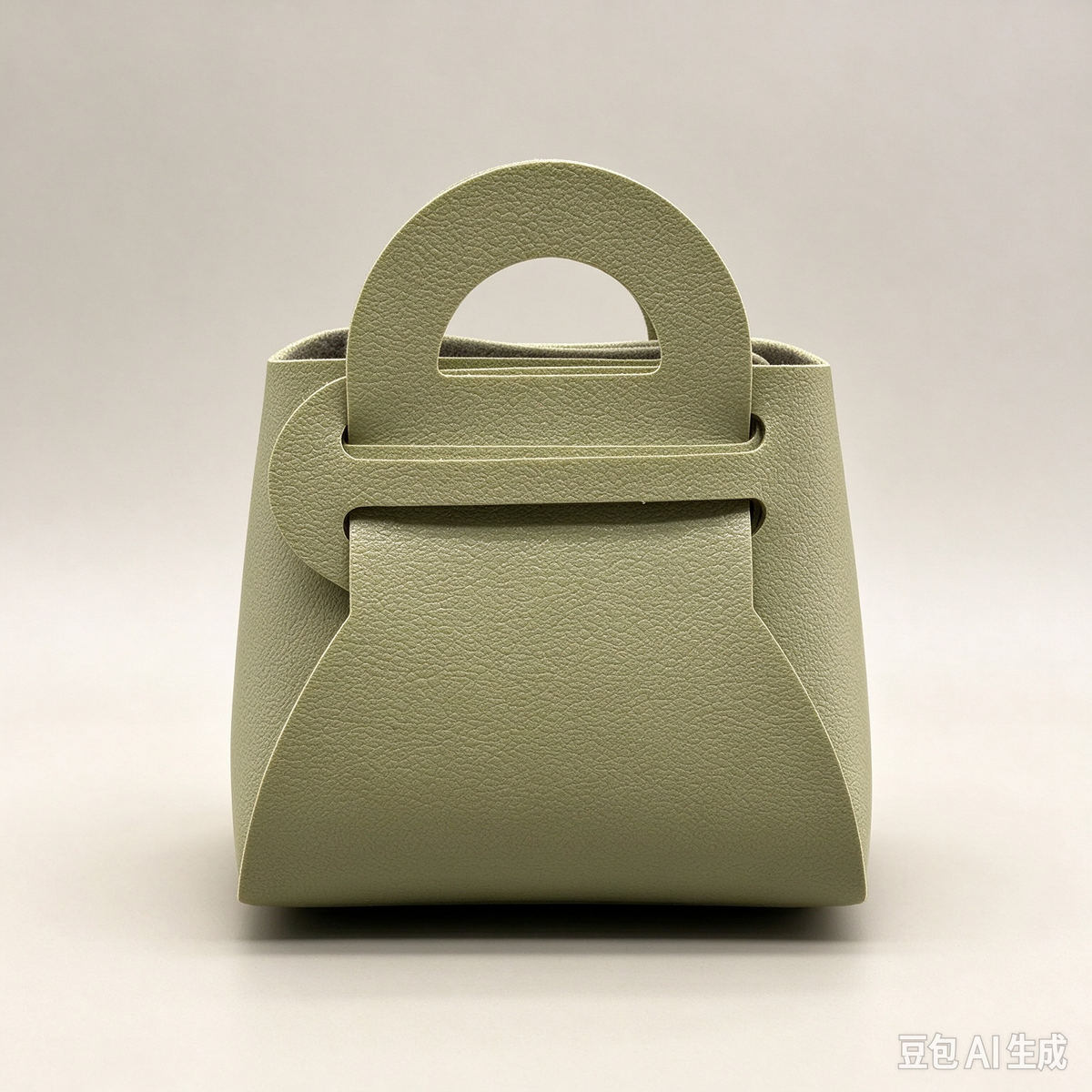 Light Green Mini Faux Leather Fold-Over Mini Pouch, Small Gift Bag for Wedding Favors, Bridal Shower, Party Candy & Guest Gifts