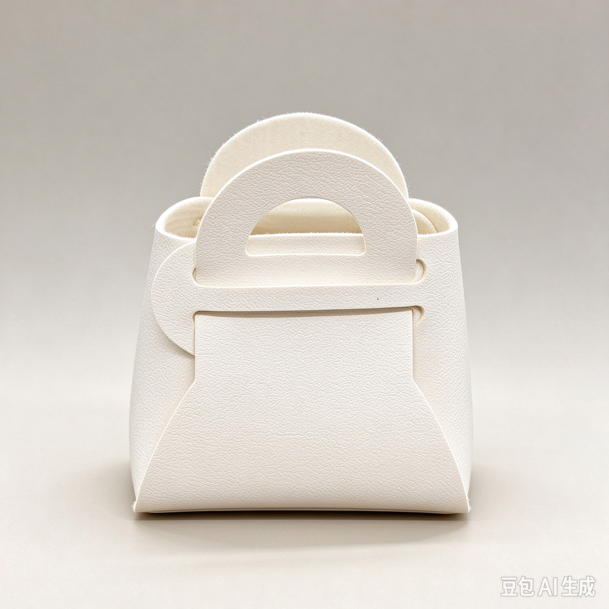 White Mini Faux Leather Fold-Over Mini Pouch, Small Gift Bag for Wedding Favors, Bridal Shower, Party Candy & Guest Gifts
