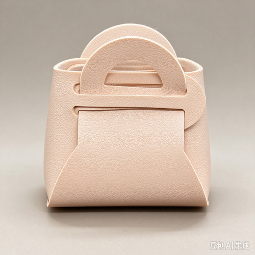 Beige Mini Faux Leather Fold-Over Mini Pouch, Small Gift Bag for Wedding Favors, Bridal Shower, Party Candy & Guest Gifts