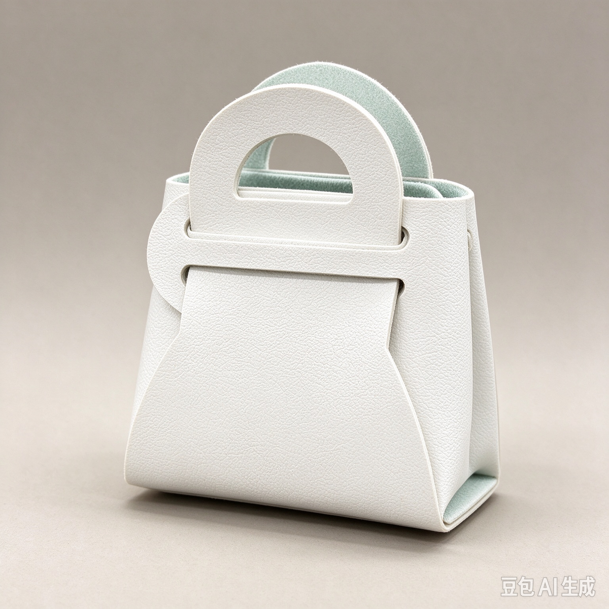 Light-Blue Mini Faux Leather Fold-Over Mini Pouch, Small Gift Bag for Wedding Favors, Bridal Shower, Party Candy & Guest Gifts