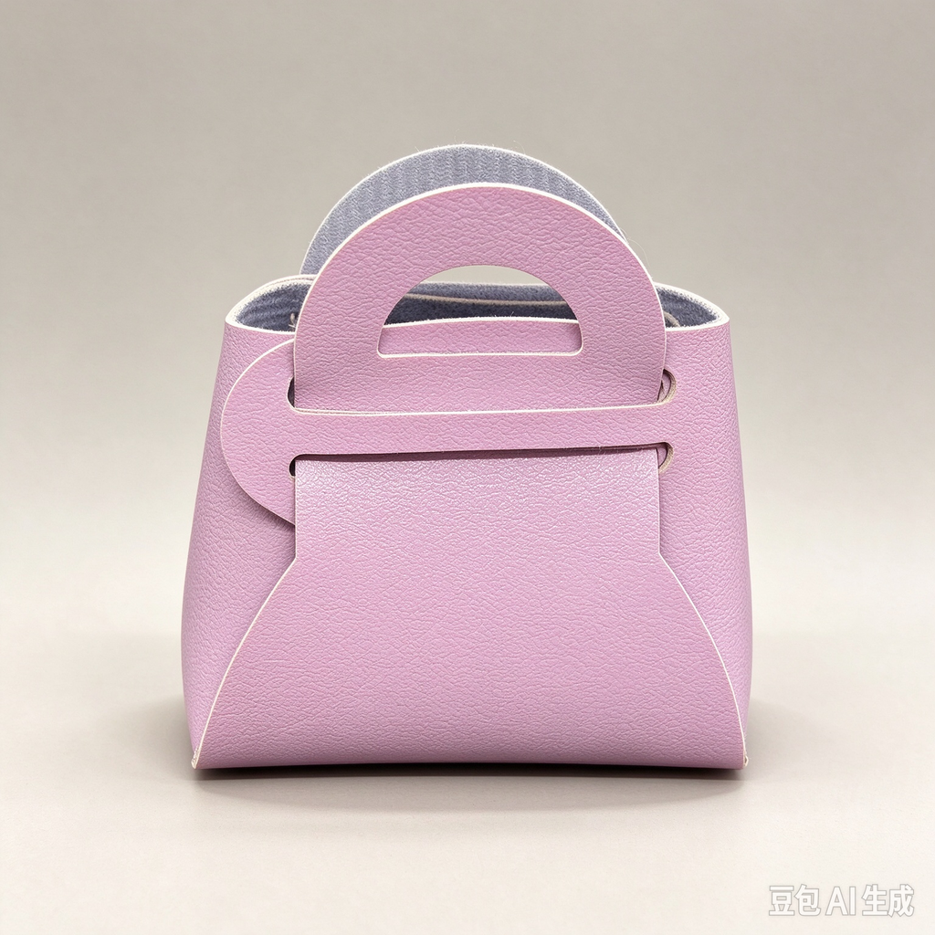 Lavender Purple Mini Faux Leather Fold-Over Mini Pouch, Small Gift Bag for Wedding Favors, Bridal Shower, Party Candy & Guest Gifts