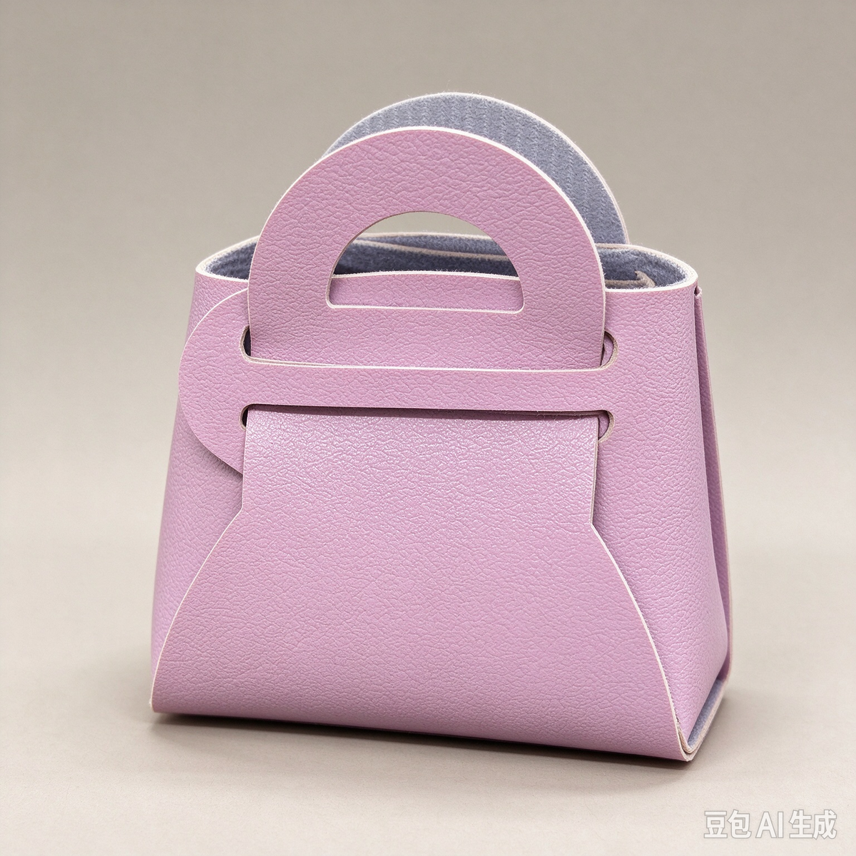 Lavender Purple Mini Faux Leather Fold-Over Mini Pouch, Small Gift Bag for Wedding Favors, Bridal Shower, Party Candy & Guest Gifts
