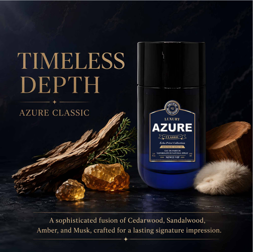 Azure Luxury Classic Eau de Parfum 100ml | Fresh Ocean Scent for Men
