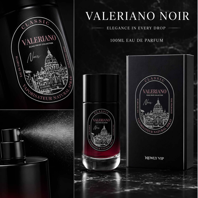 Valeriano Noir Eau de Parfum 100ml | Dark Woody Masculine Fragrance