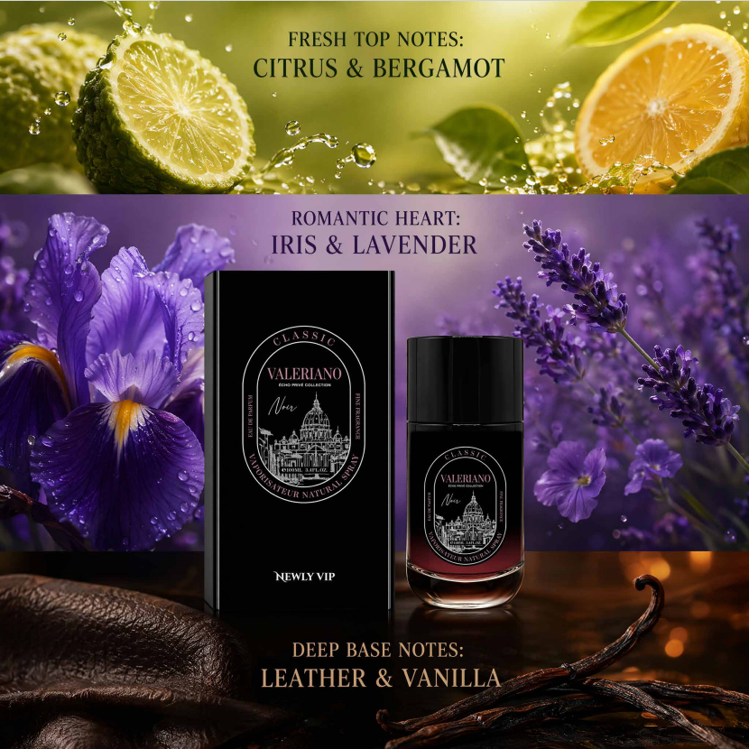 Valeriano Noir Eau de Parfum 100ml | Dark Woody Masculine Fragrance