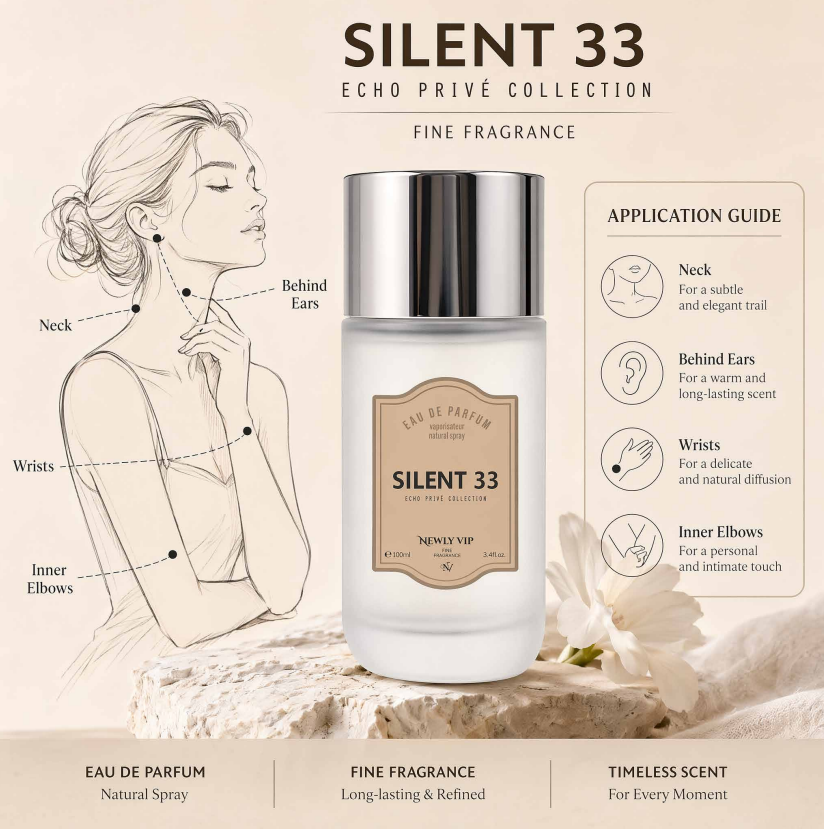 Silent 33 Eau de Parfum 100ml | Unisex Woody Earthy Fragrance