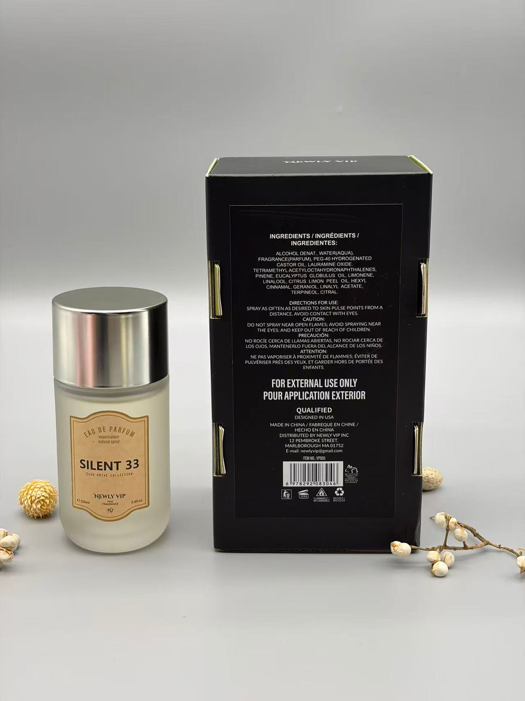 Silent 33 Eau de Parfum 100ml | Unisex Woody Earthy Fragrance