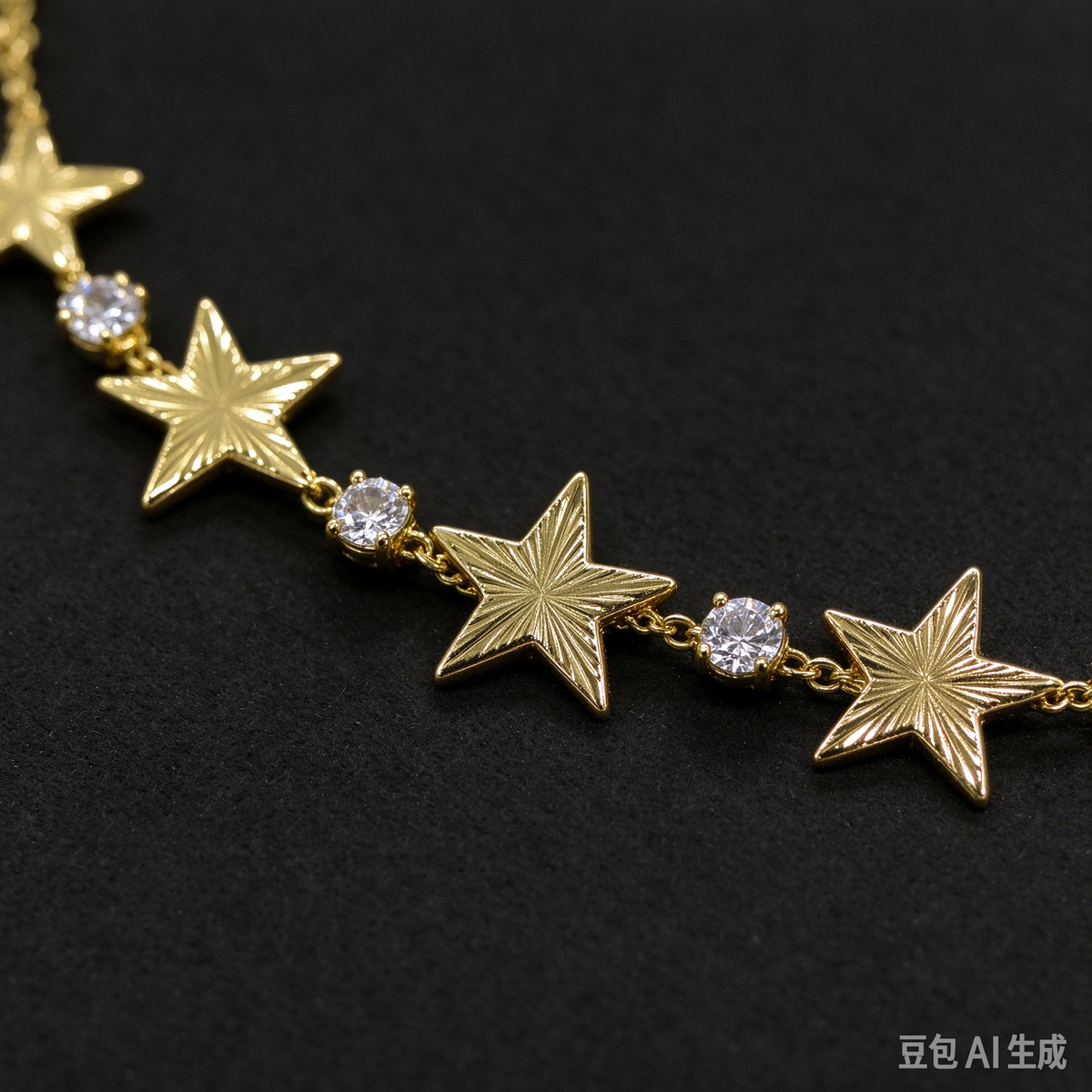 Gold Star Crystal Choker Necklace, Dainty Star Pendant Necklace for Women, Trendy Layered Jewelry