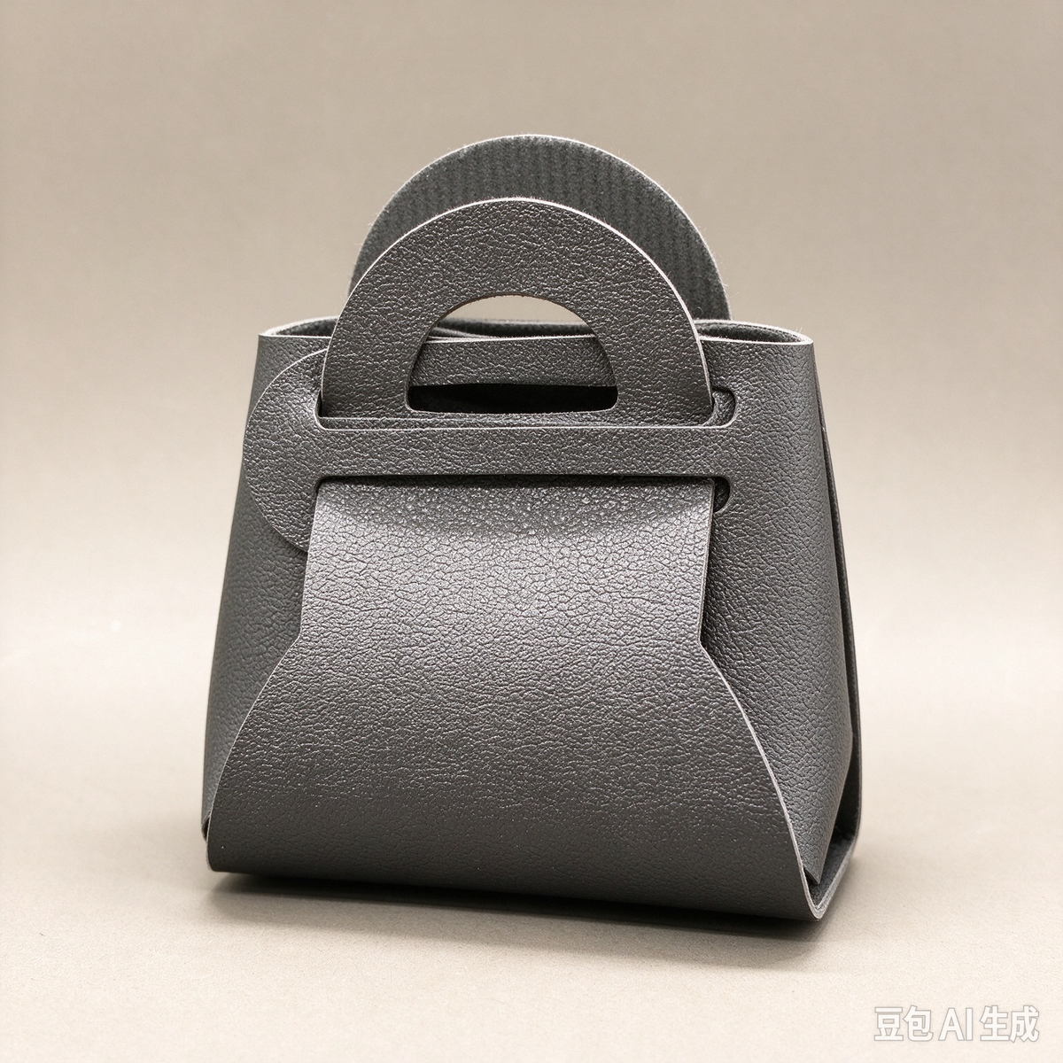 Black Mini Faux Leather Fold-Over Mini Pouch, Small Gift Bag for Wedding Favors, Bridal Shower, Party Candy & Guest Gifts