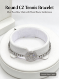 Silver Sunflower Tennis Bracelet, Radiant Full Paved Zircon Statement Bracelet
